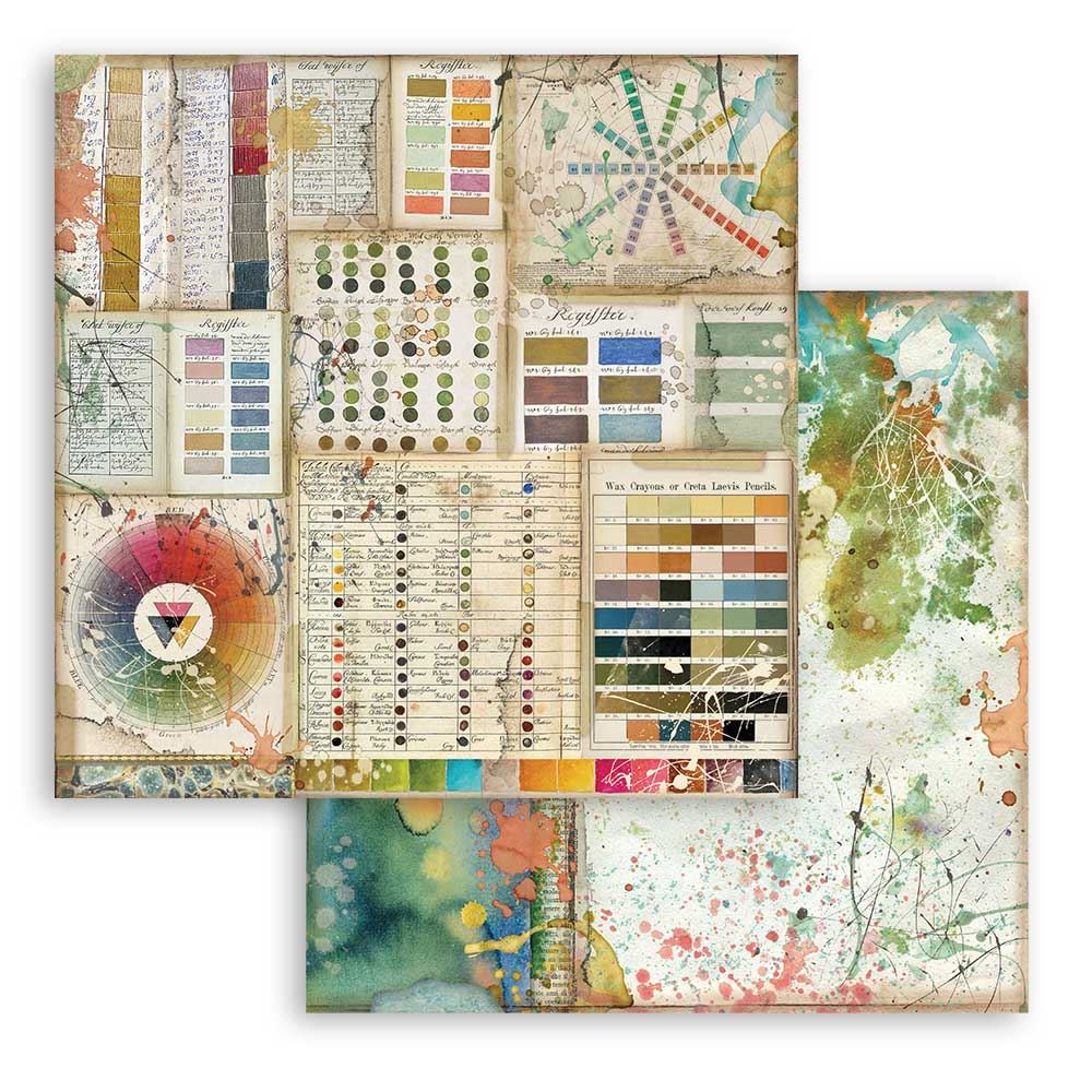 Foglio singolo Scrapbooking Double Face Atelier Pantone 30x30 cm Stamperia OUTLET