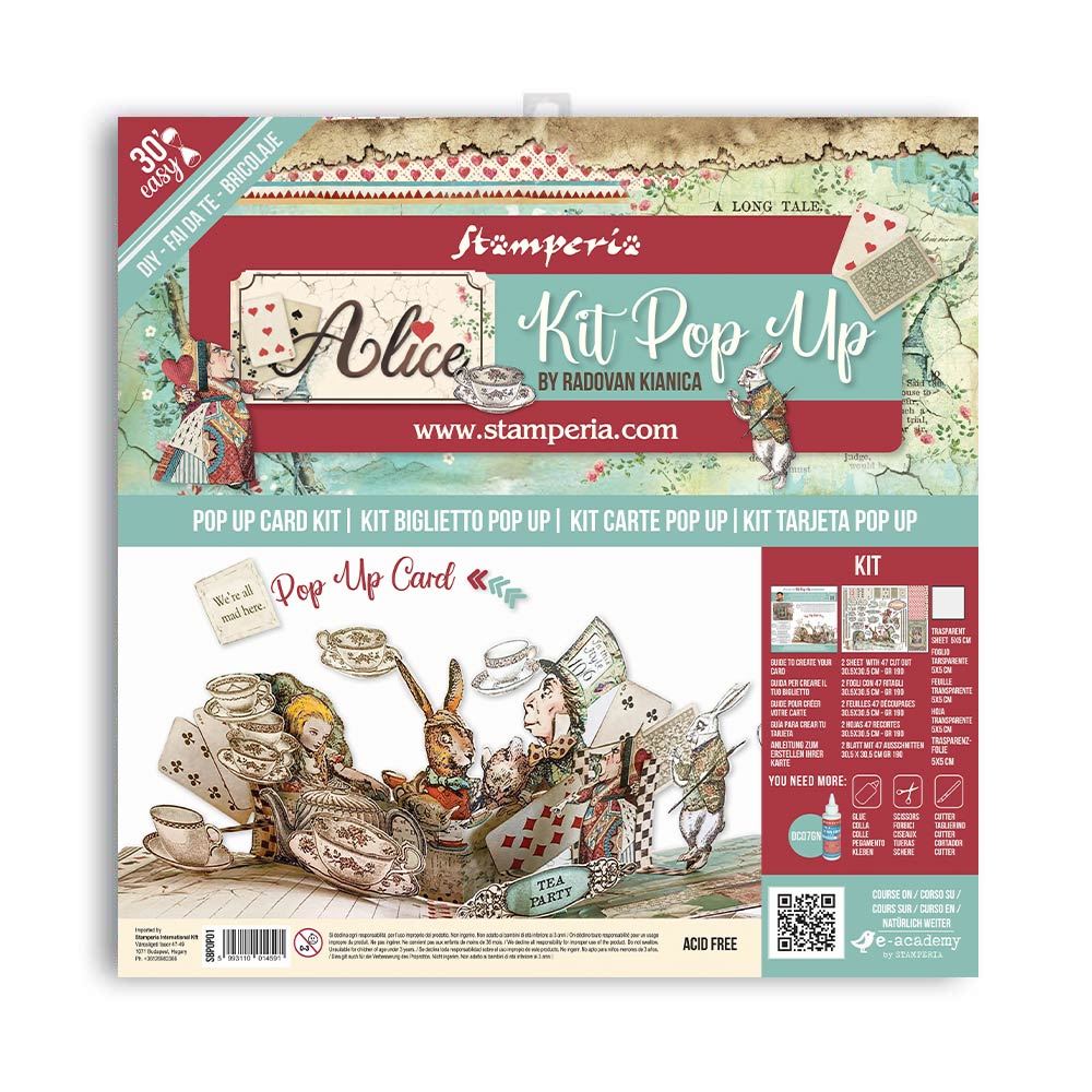 Pop up kit Alice Tea Party Stamperia OUTLET