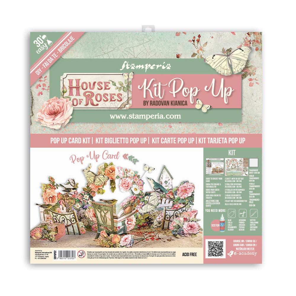 Pop up kit House of Roses Stamperia OUTLET