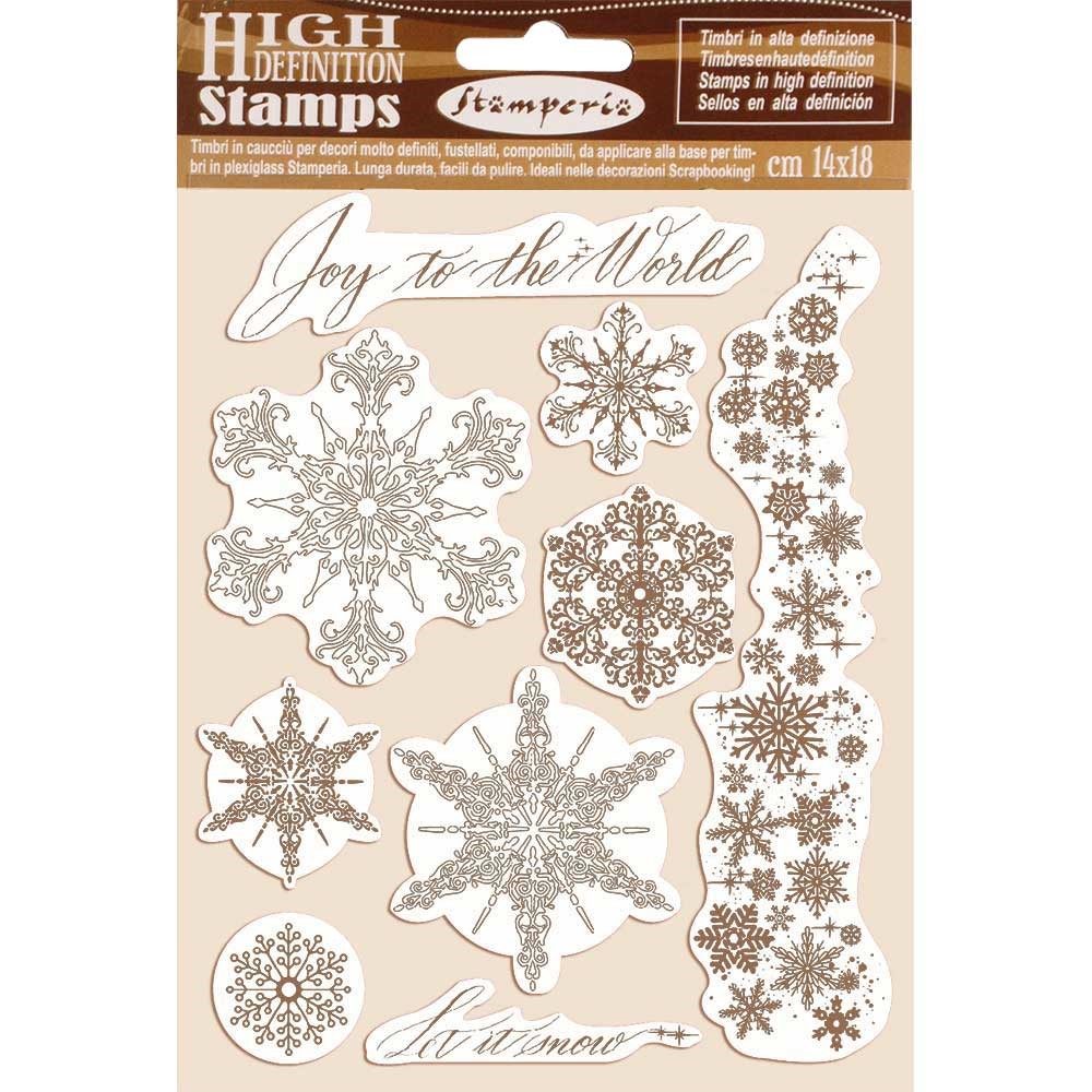Timbro HD Stamperia Fiocchi di Neve 14x18 cm Stamperia OUTLET