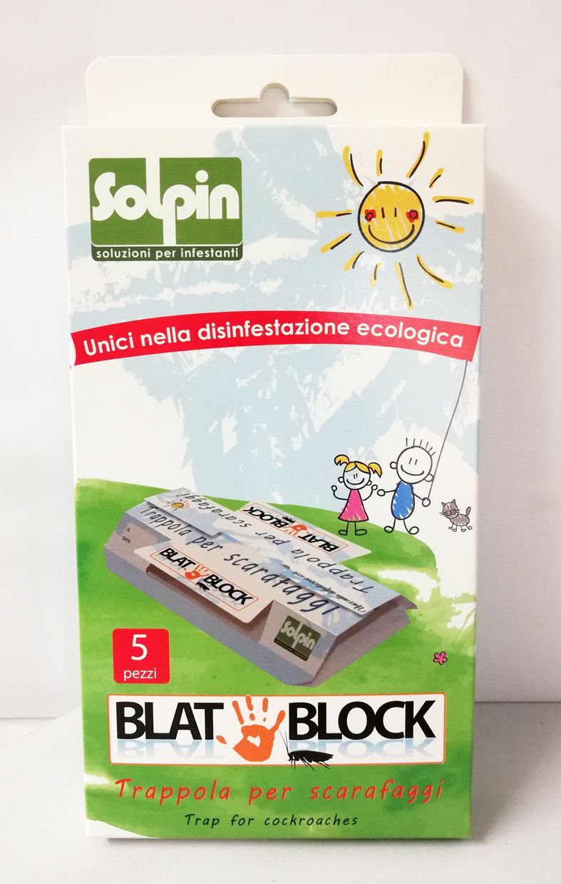 Trappola Blat Block per scarafaggi - blatte - insetti striscianti