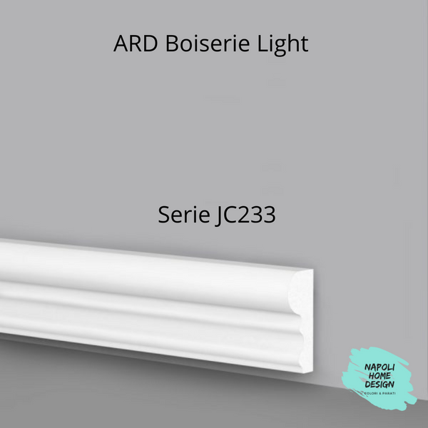 Telaio Pretagliato per Boiserie Light in polimero Ard Italia Serie JC233-W  misura 50x150 cm
