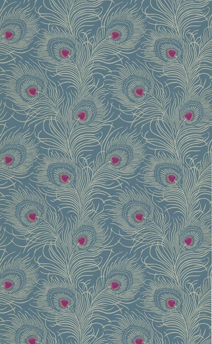 Carta da parati Little Greene Carlton House Terrace - Blue Plume