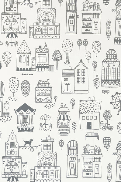 Carta da Parati Small Town Majvillan Wallpaper 118-02