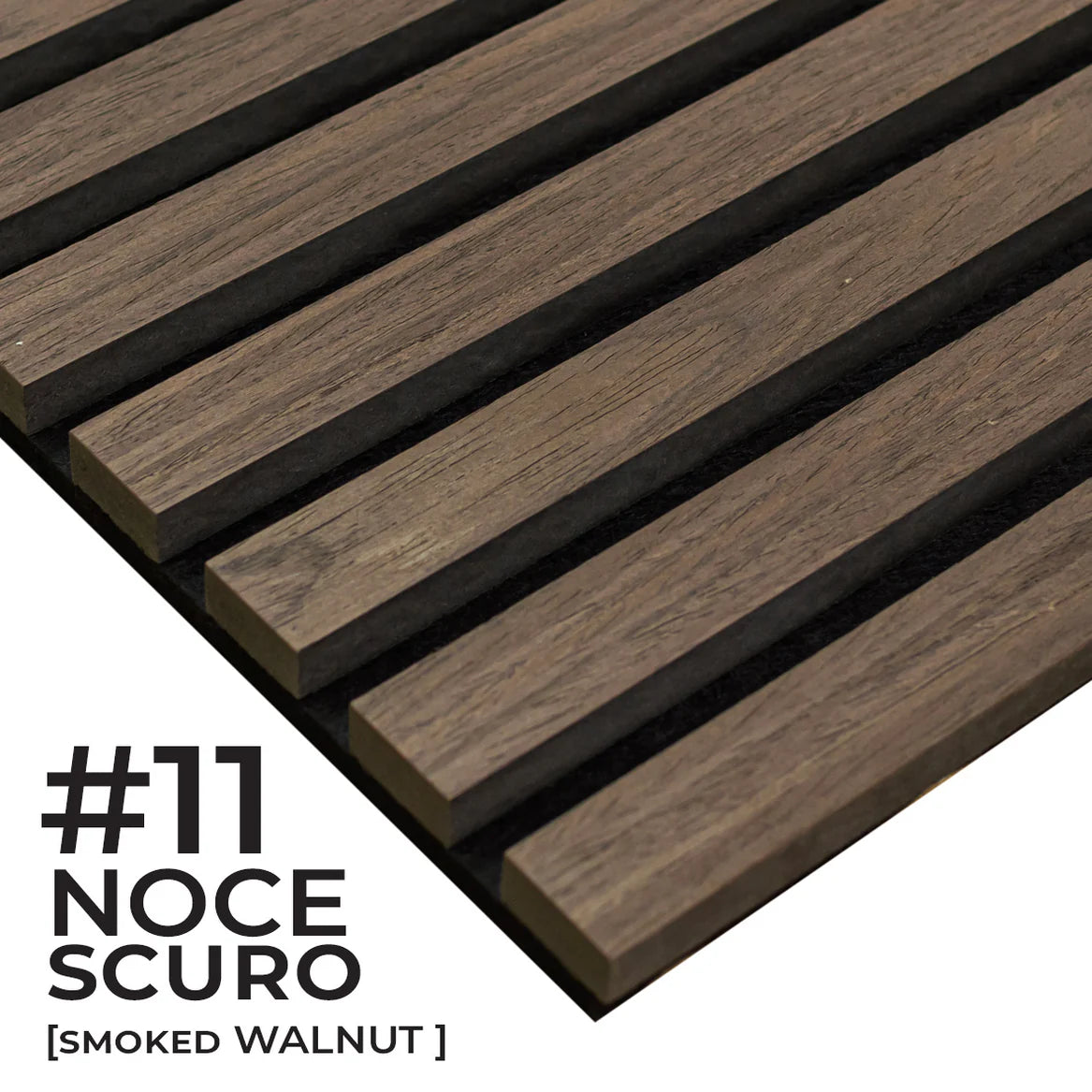 Pannelli acustici fonoassorbenti Noce Scuro Smoked Walnut