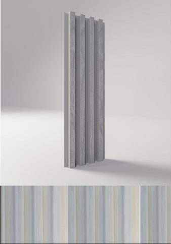 Listelli in PVC per interni ed esterni cod. 421 ASH GREY mis.17,3X2,4X295 cm