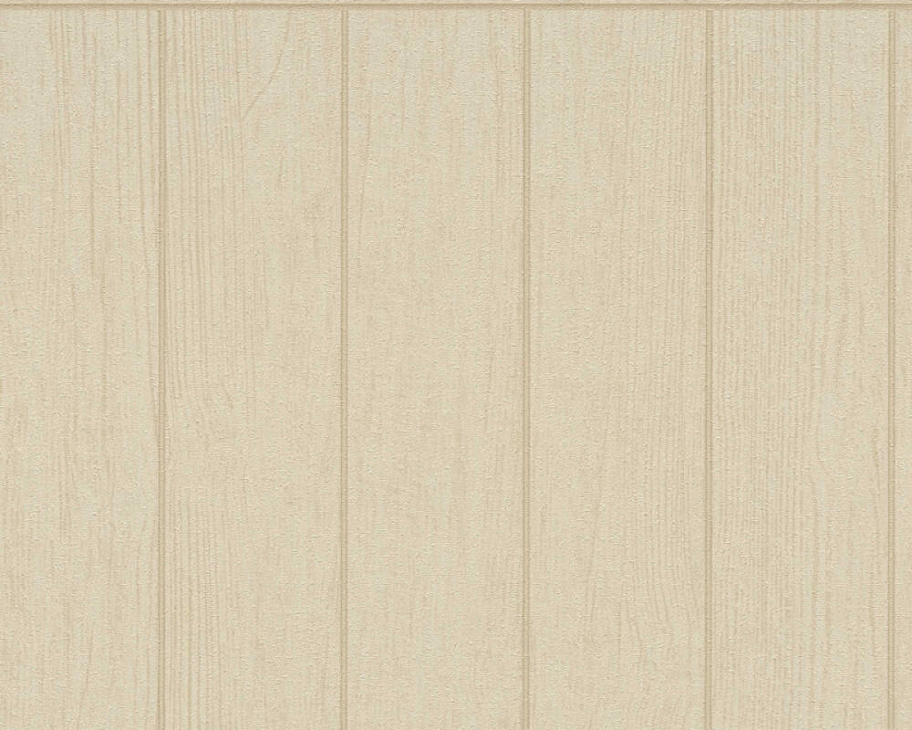 Carta da Parati Boiserie Effetto Doghe Listelli colore beige scuro