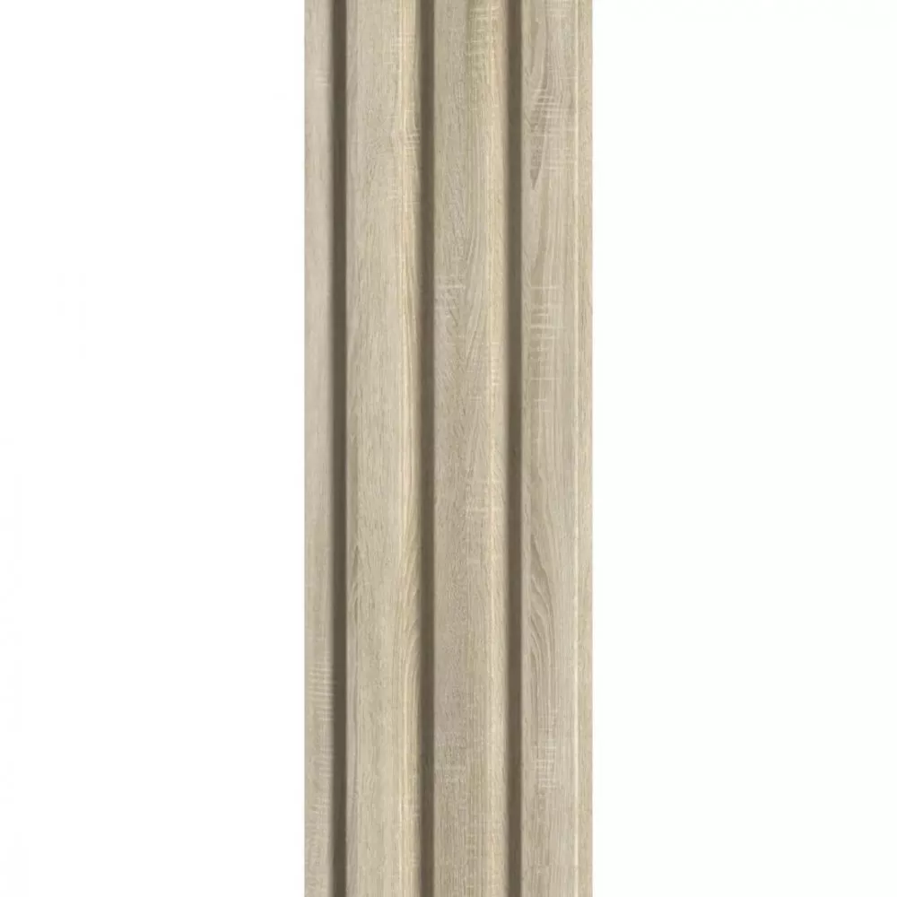 Doga 3D Legno in MDF colore Naturale  mis. 119 x 16 x 2750 mm