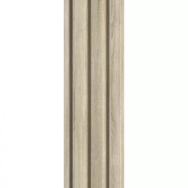Doga 3D Legno in MDF colore Naturale  mis. 119 x 16 x 2750 mm
