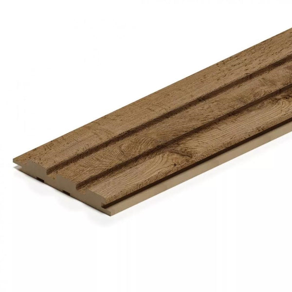 Doga 3D Legno in MDF colore Noce  mis. 119 x 16 x 2750 mm