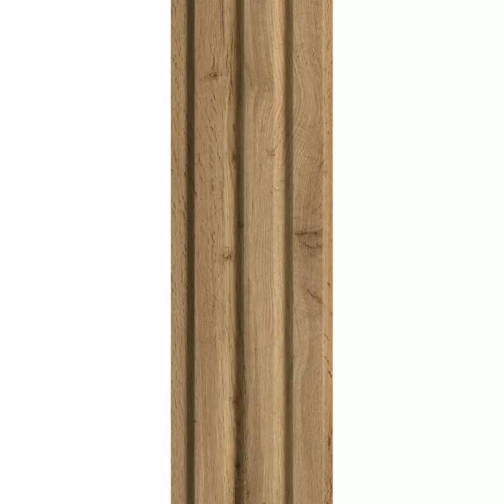 Doga 3D Legno in MDF colore Noce  mis. 119 x 12 x 2750 mm