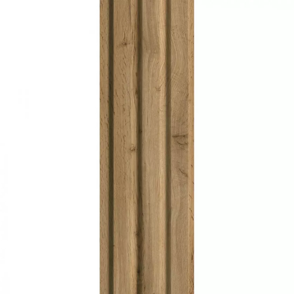 Doga 3D Legno in MDF colore Noce  mis. 119 x 16 x 2750 mm