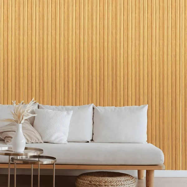 Doga 3D Legno in MDF colore Teak mis. 119 x 16 x 2750 mm