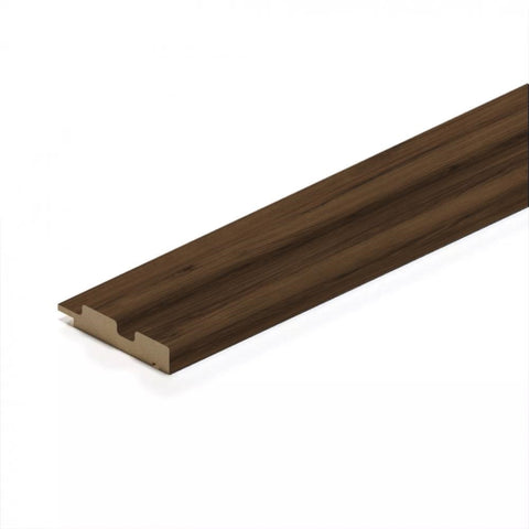 Profilo DX doga 3D Legno in MDF colore Catania  mis. 77 x 16 x 2750 mm