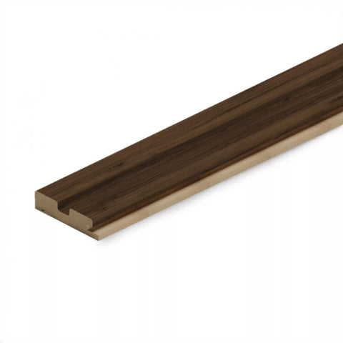 Profilo SX doga 3D Legno in MDF colore Catania mis. 66,5 x 16 x 2750 mm