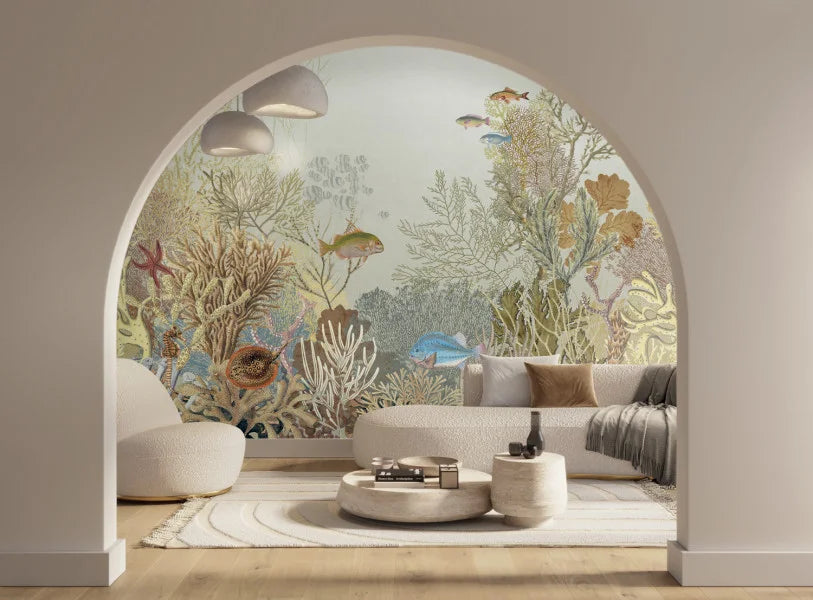 Carta da Parati Seaside AQUARIUM Casadeco Wallpaper