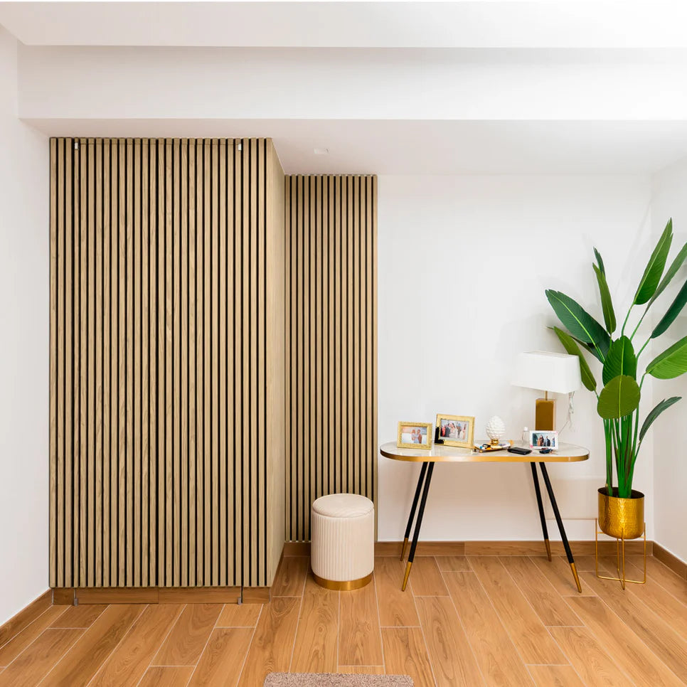 Pannelli acustici fonoassorbenti Teak