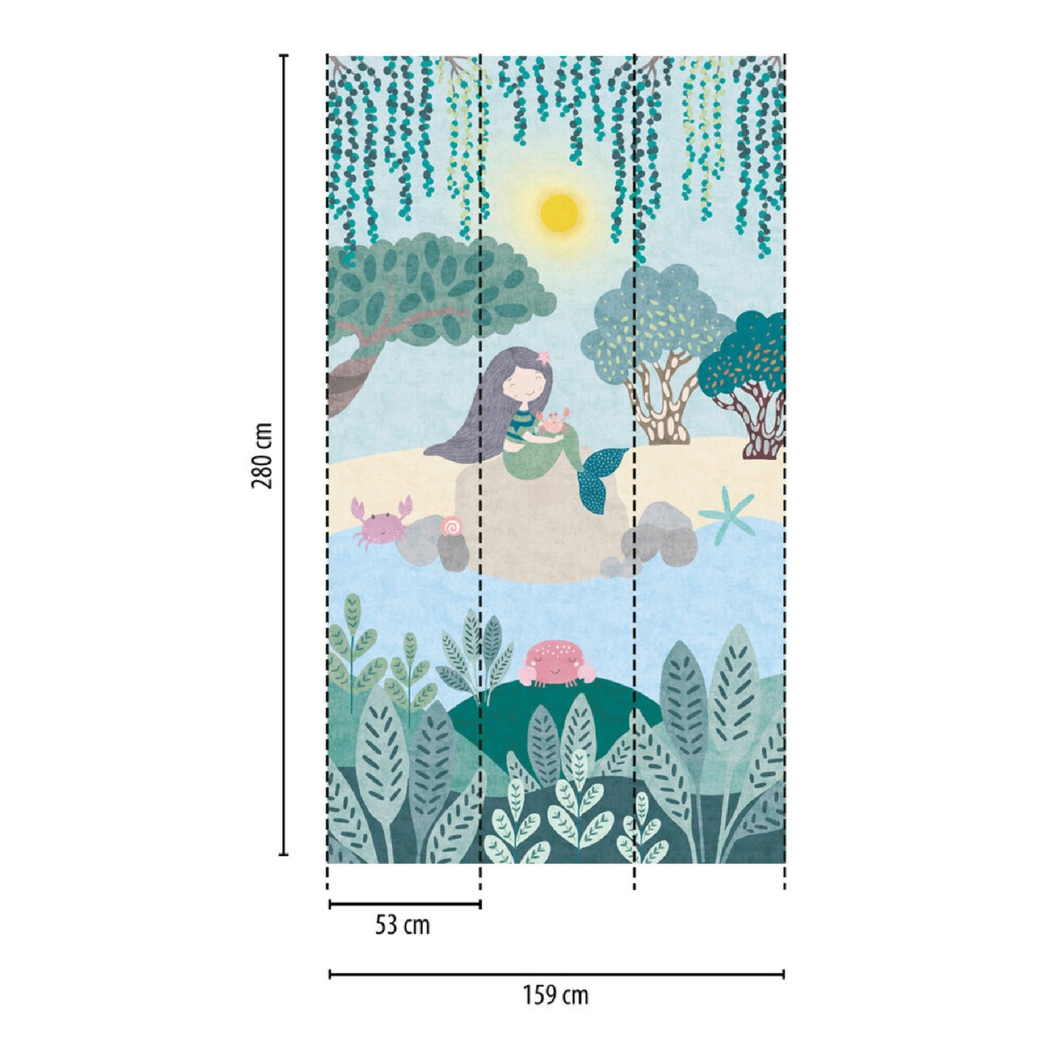 Carta da Parati Mia &amp; Paul mis. 159 x 280 cm