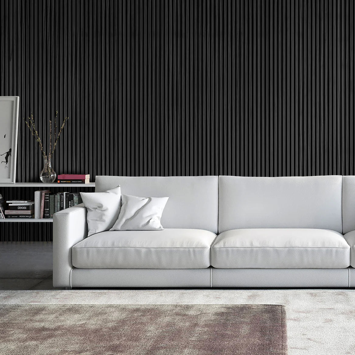 Pannelli acustici fonoassorbenti Grigio Scuro Black Oak