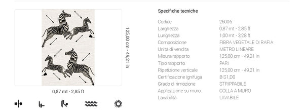 Carta da Parati Scalamandré JV Design Licence cod. 26006 FIBRA VEGETALE DI RAFIA