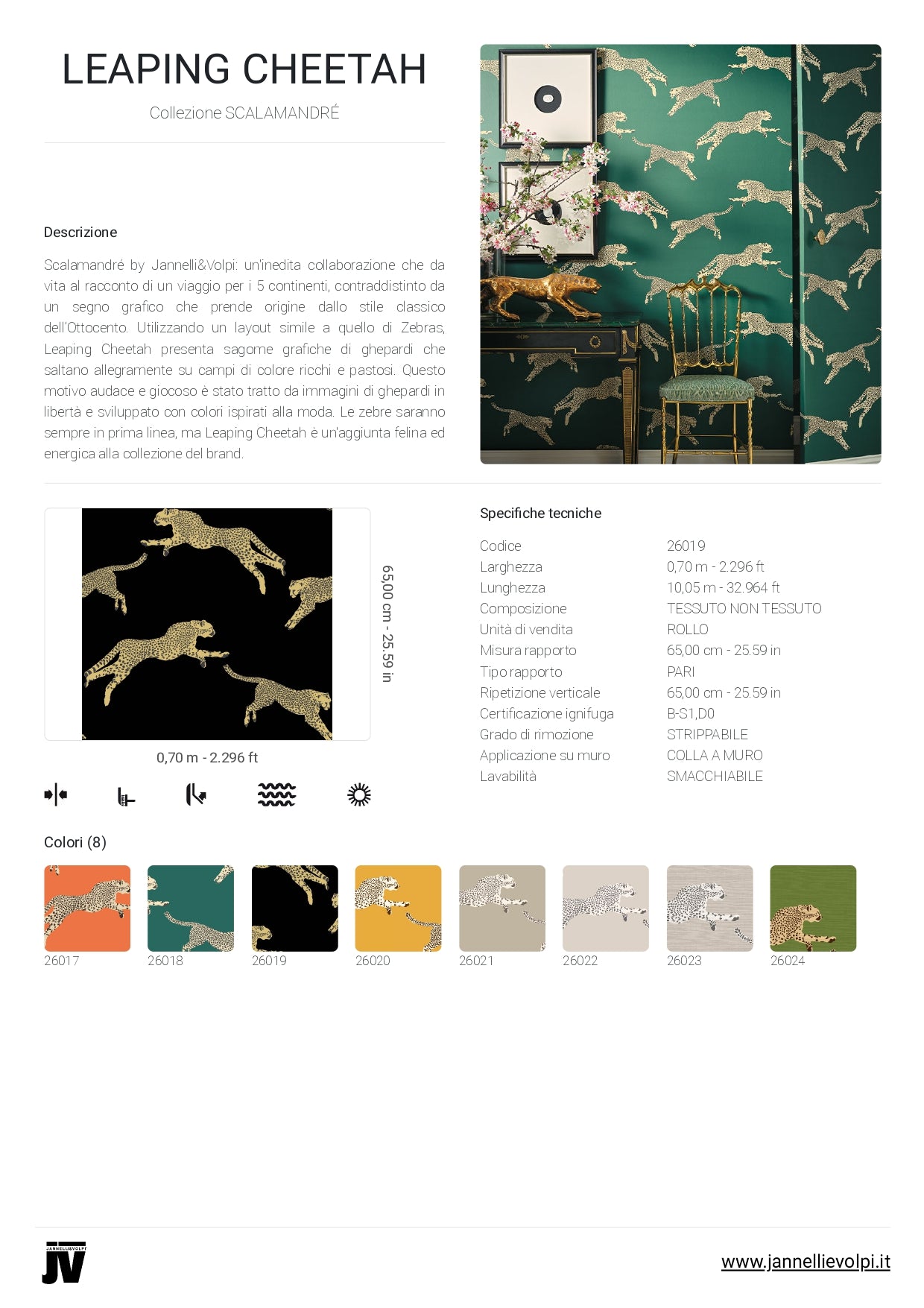 Carta da Parati Scalamandré JV Design Licence cod. 26019