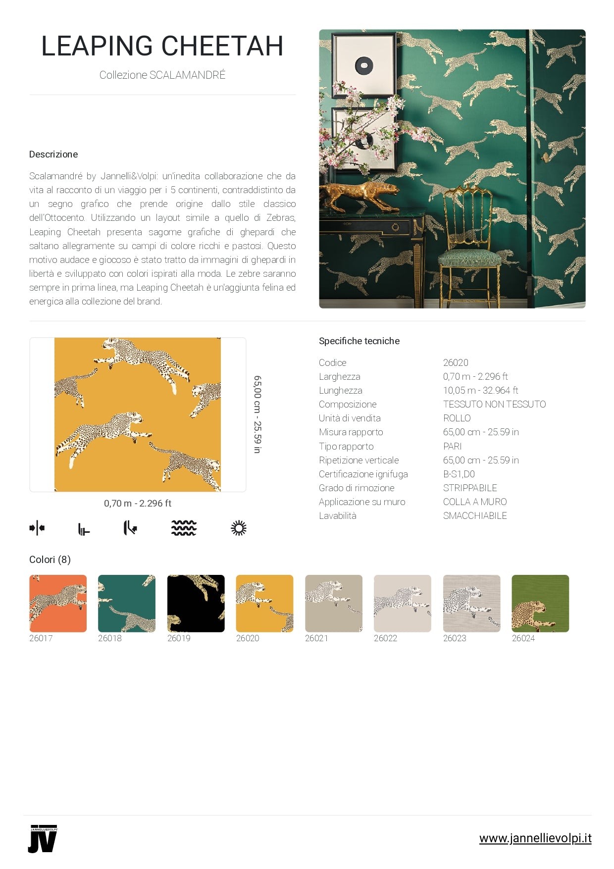 Carta da Parati Scalamandré JV Design Licence cod. 26020