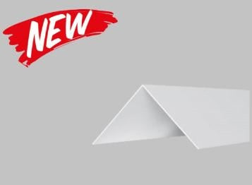 Paraspigolo Angolare sottile in PVC mis. 1,5x1,5x270 cm