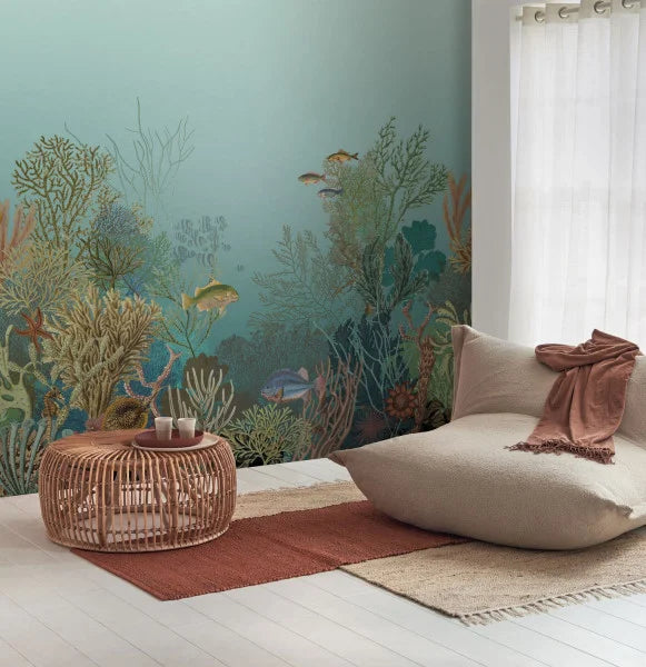 Carta da Parati Seaside AQUARIUM Casadeco Wallpaper