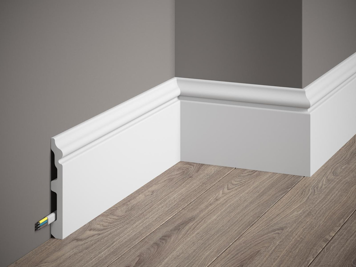 Battiscopa polyforce 11,7x1,4x200 cm cod. MD358