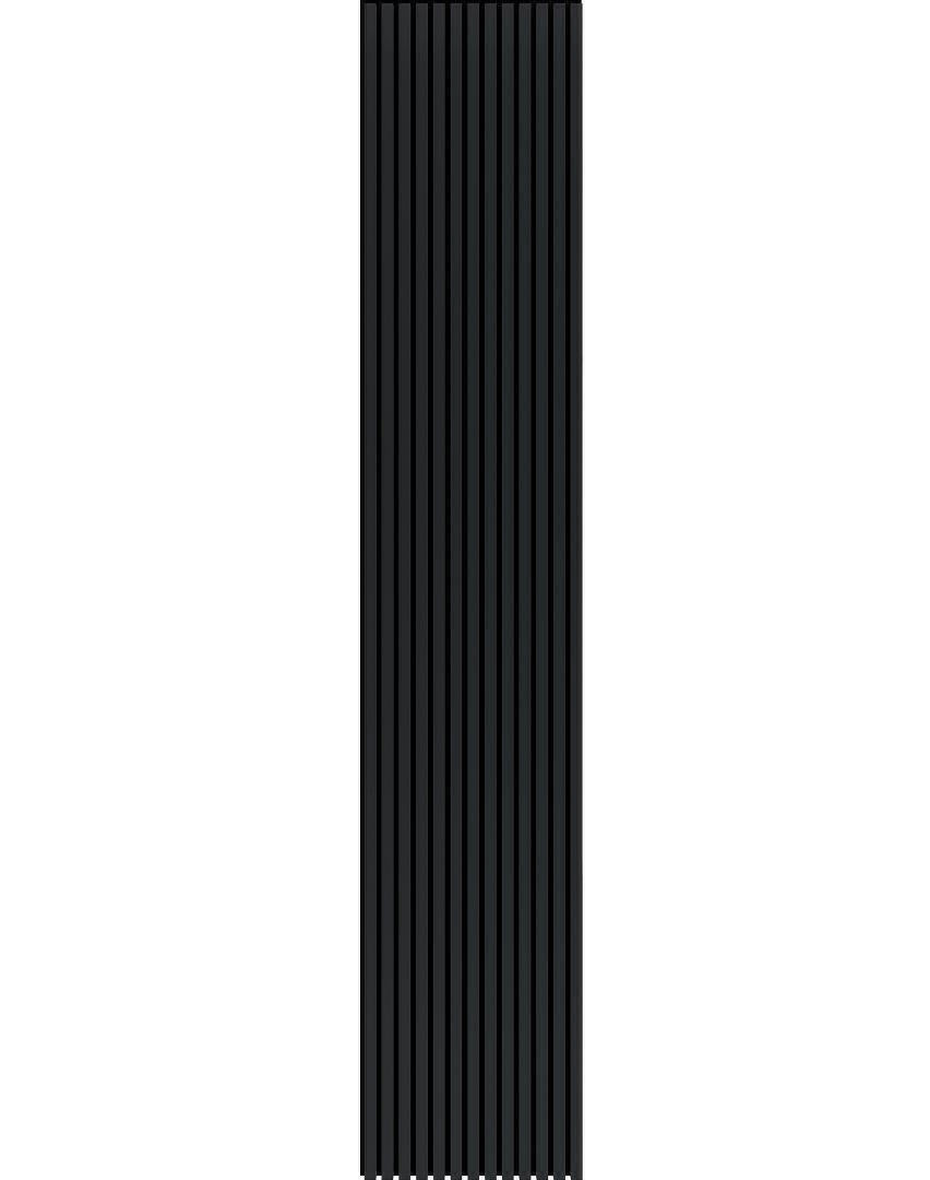 Listelli acustici in MDF Nero mis. 278 cm x 60 cm modello FLESSIBILE