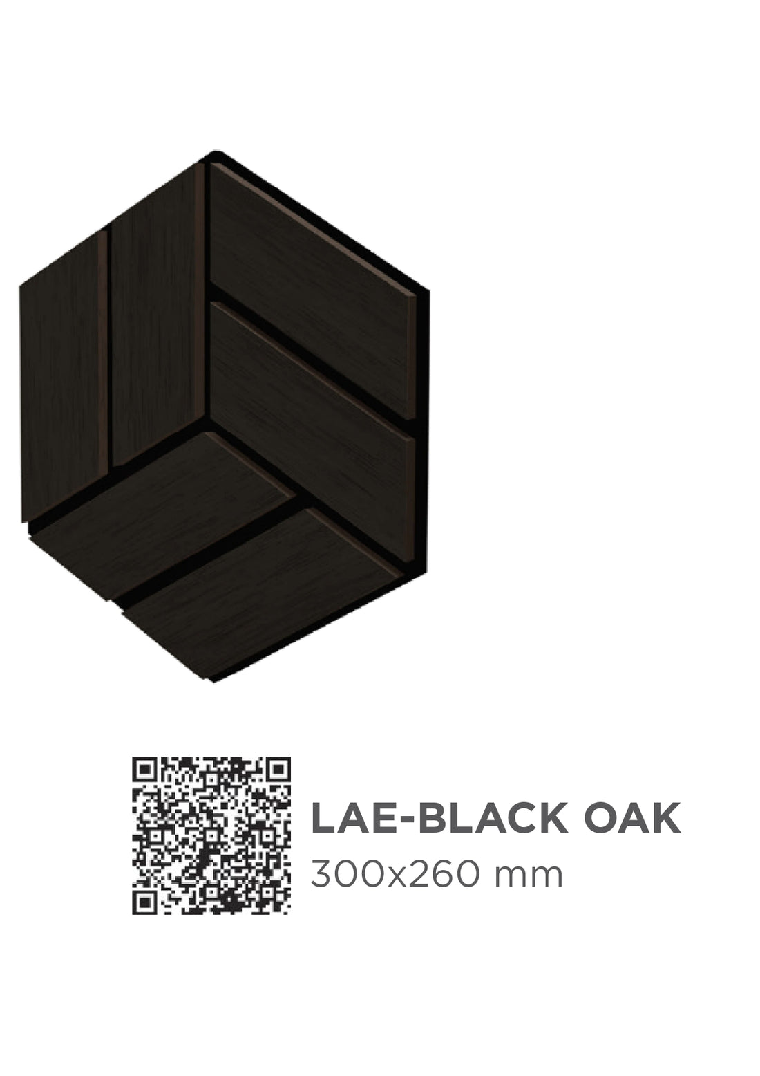 Pannello acustico Lymer Exagon Ard Italia 30 cm x 26 cm colore BLACK OAK