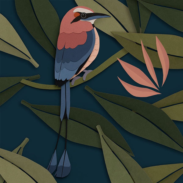 Carta da Parati Studio Ditte Birds Wallpaper Blue