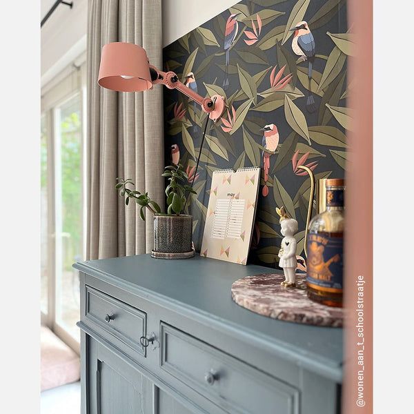 Carta da Parati Studio Ditte Birds Wallpaper Blue