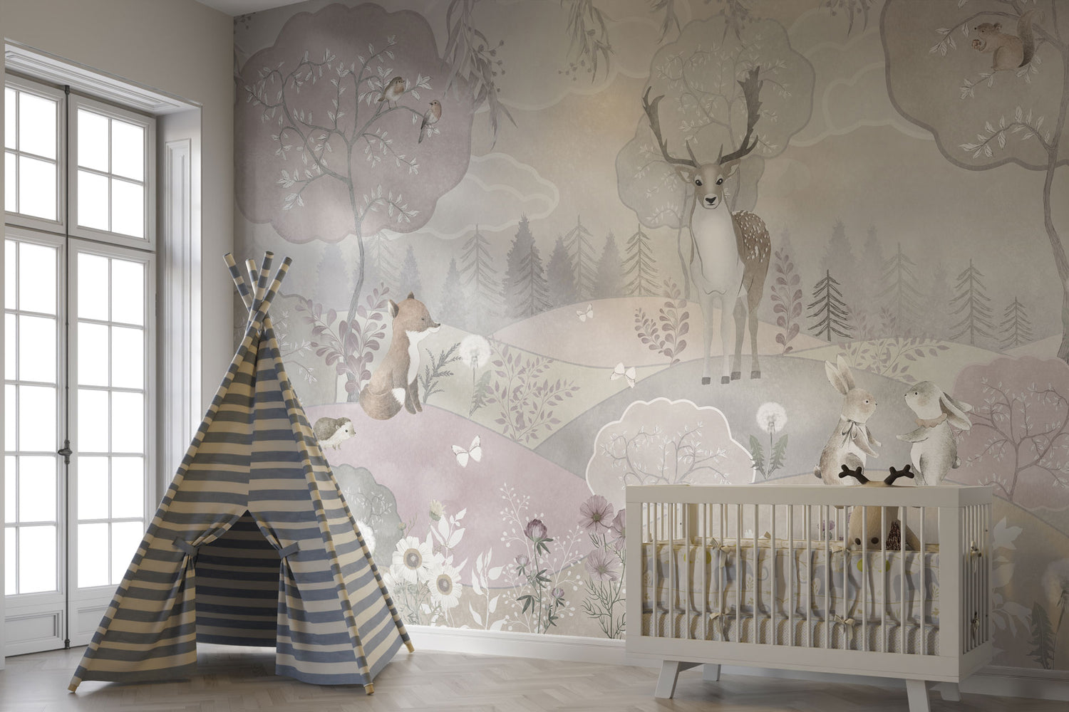 Carta da Parati al MQ Bosco fatato Rimura Italian Design