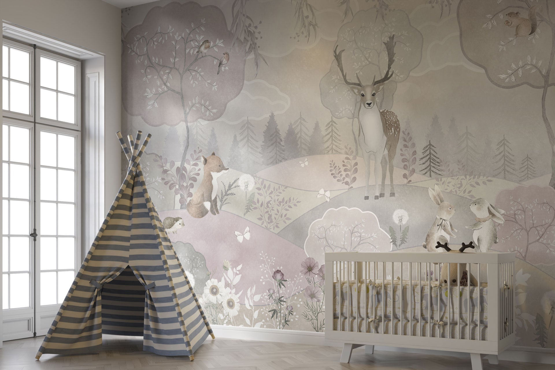 Carta da Parati al MQ Bosco fatato Rimura Italian Design