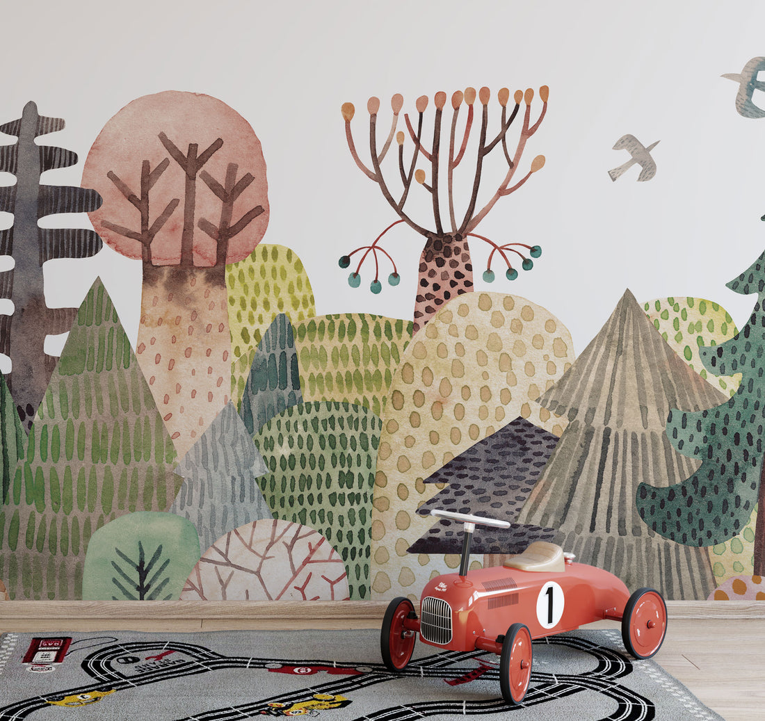 Carta da Parati al MQ Bosco Segreto Rimura Italian Design