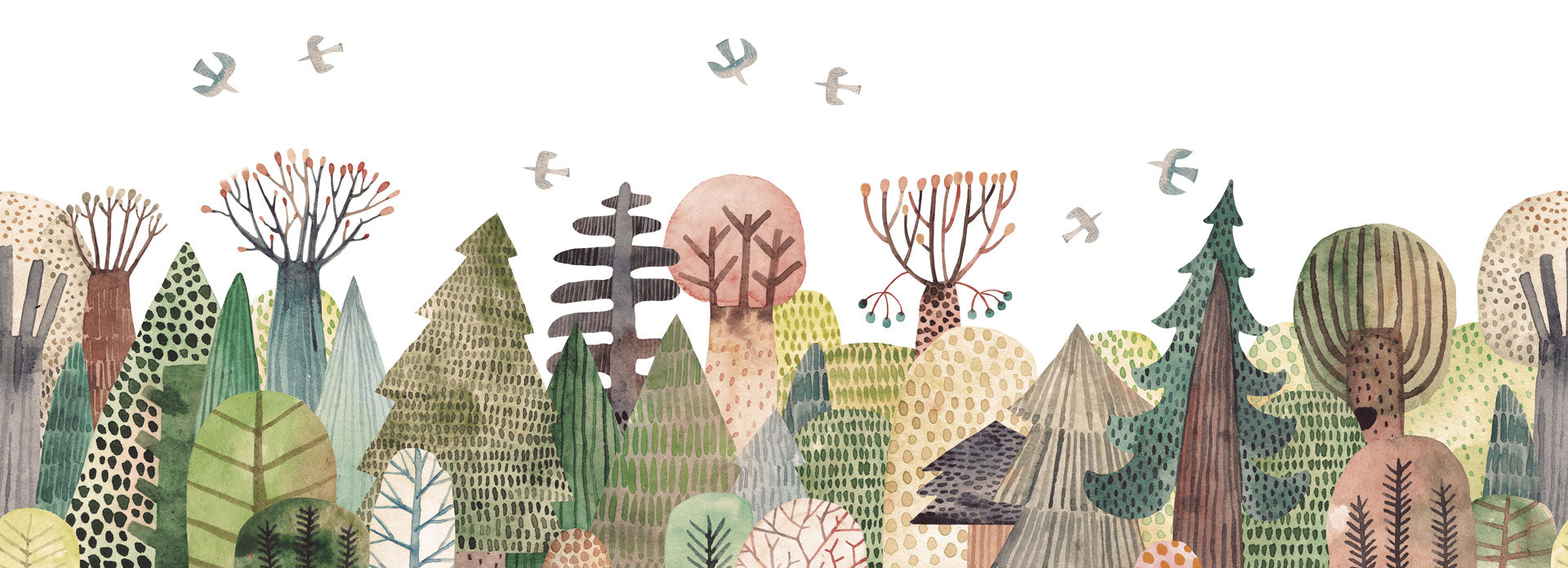 Carta da Parati al MQ Bosco Segreto Rimura Italian Design