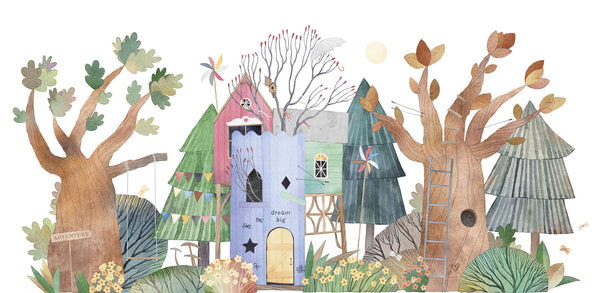 Carta da Parati al MQ Casa sull'albero Rimura Italian Design