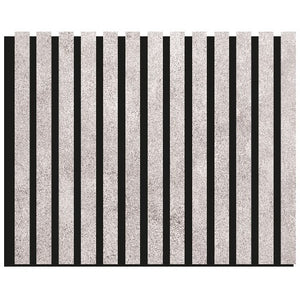 Listelli Euroacustic in MDF Cemento mis. 275 cm x 60 cm modello FLESSIBILE