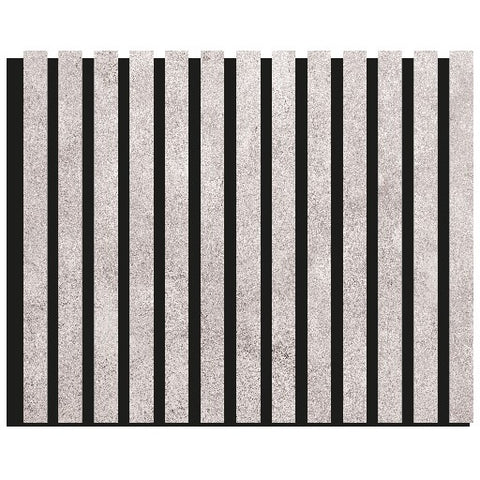 Listelli Euroacustic in MDF Cemento mis. 275 cm x 60 cm modello FLESSIBILE