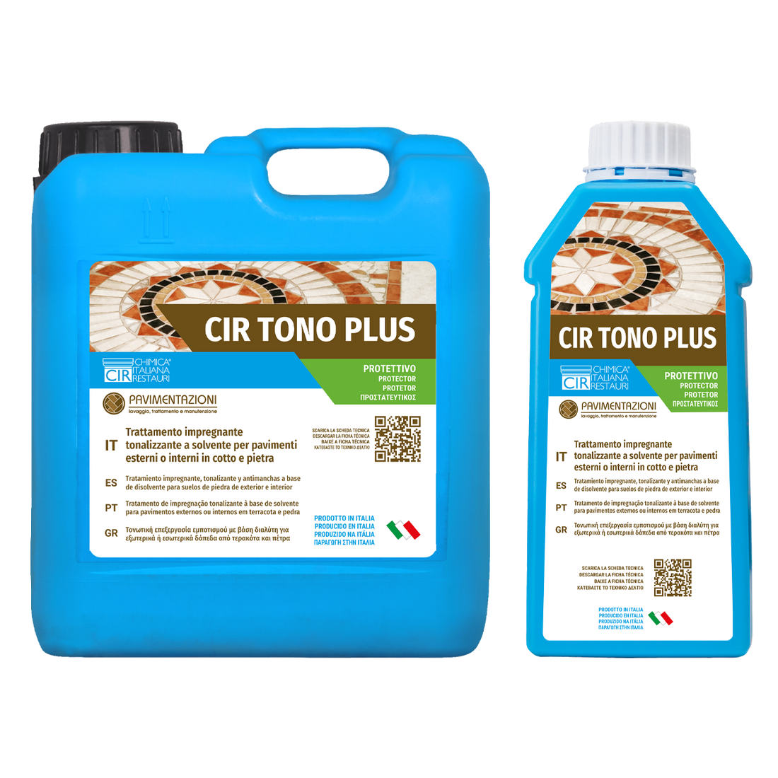 Cir Tono Plus - Trattamento impregnante tonalizzante a solvente per pavimenti esterni o interni in cotto e pietra