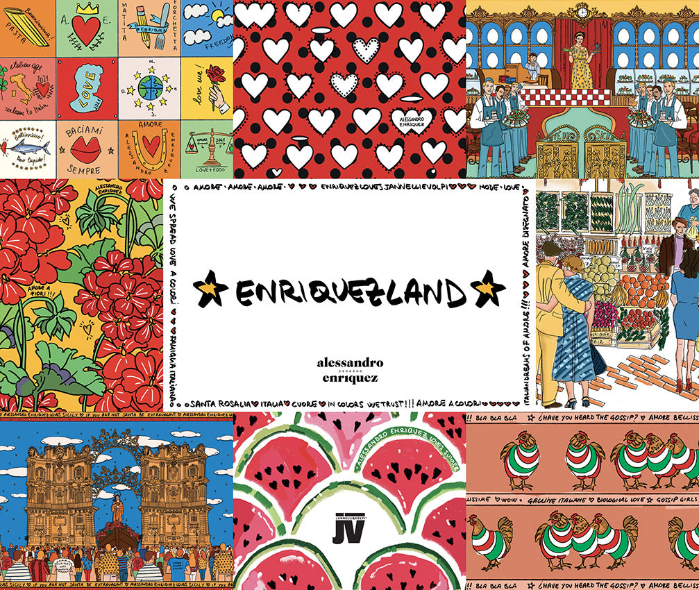 Carta da Parati EnriquezLand Alessandro Enriquez  RIGHE CUORI