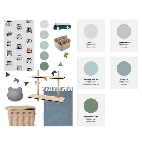 Carta da Parati Studio Ditte Cars Wallpaper Light Grey