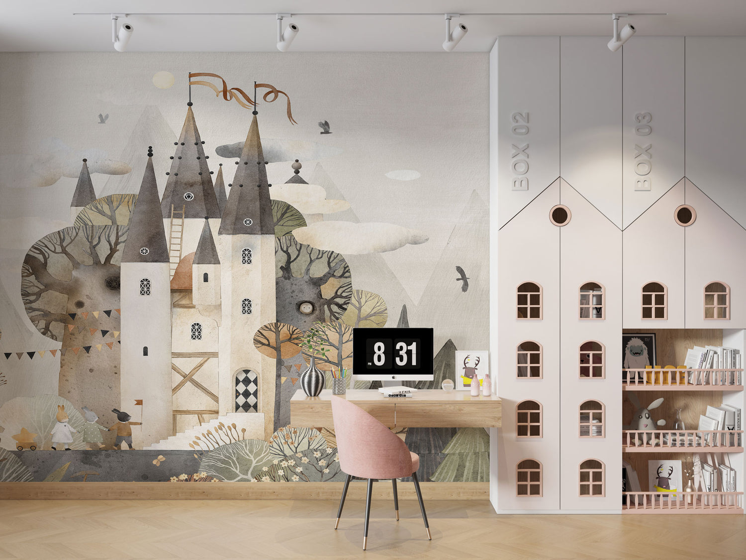 Carta da Parati al MQ Castello incantato Rimura Italian Design