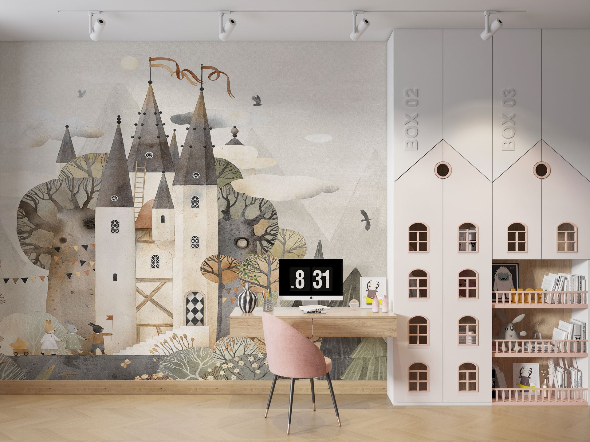 Carta da Parati al MQ Castello incantato Rimura Italian Design