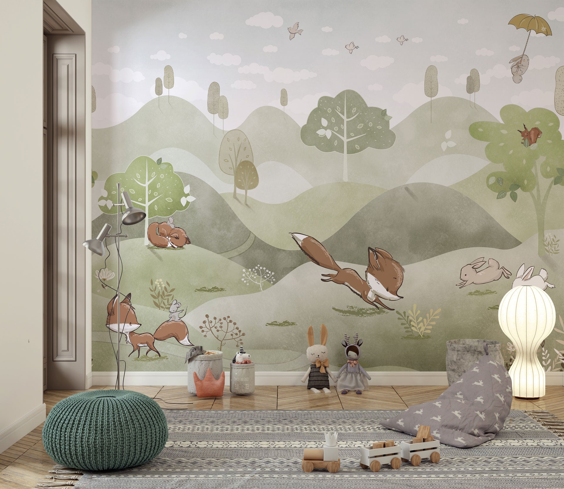 Carta da Parati al MQ Colline ondeggianti Rimura Italian Design