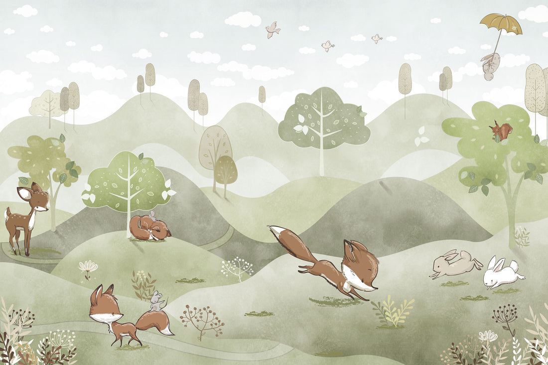 Carta da Parati al MQ Colline ondeggianti Rimura Italian Design