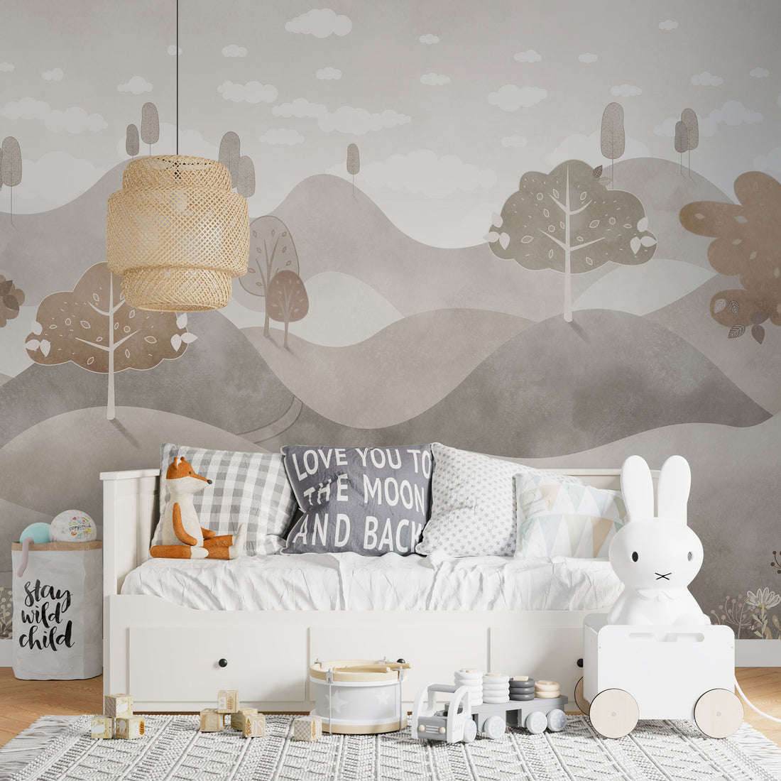 Carta da Parati al MQ Colline pietrose Rimura Italian Design