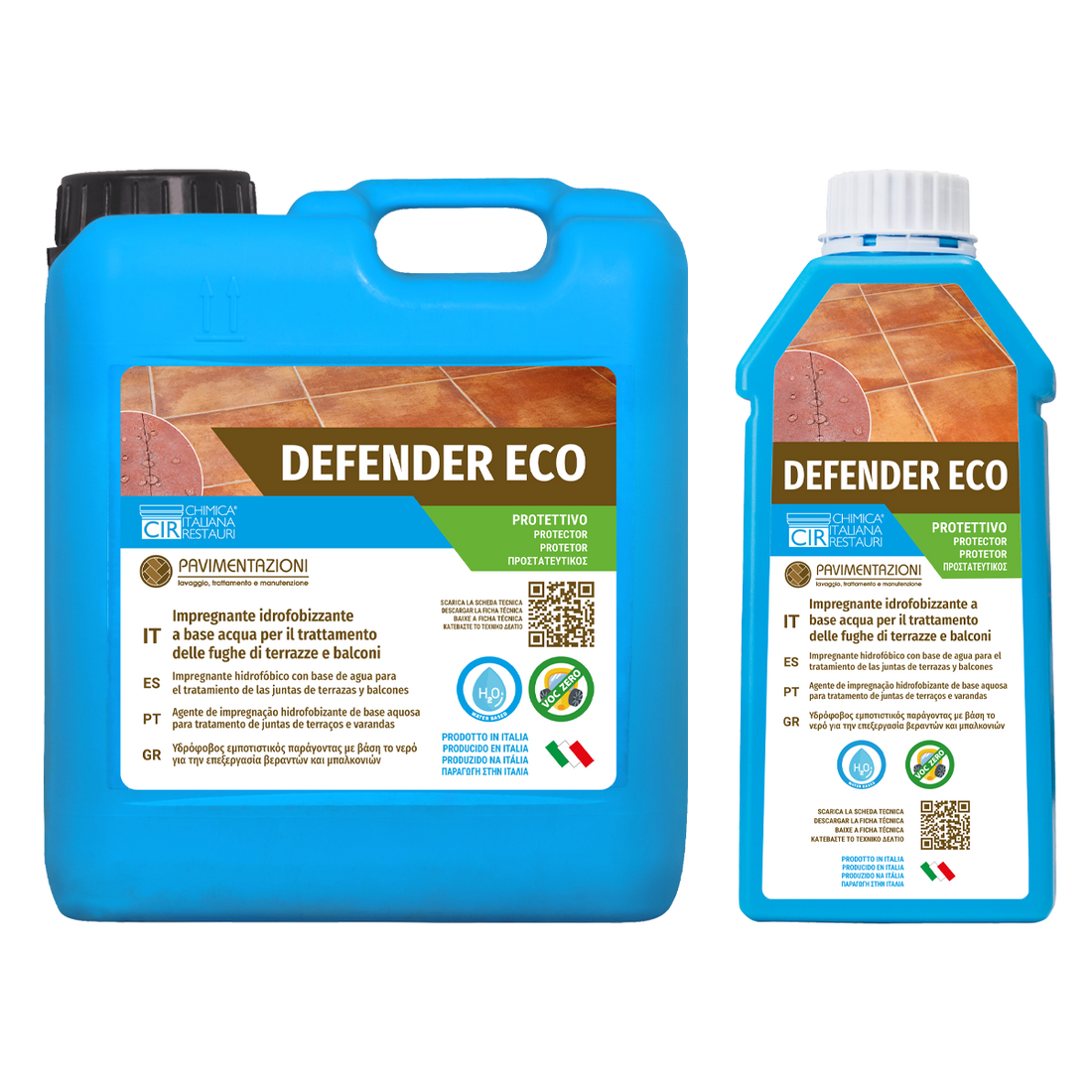 Defender Eco - Impregnante idrofobizzante a base acqua per il trattamento delle fughe di terrazze e balconi