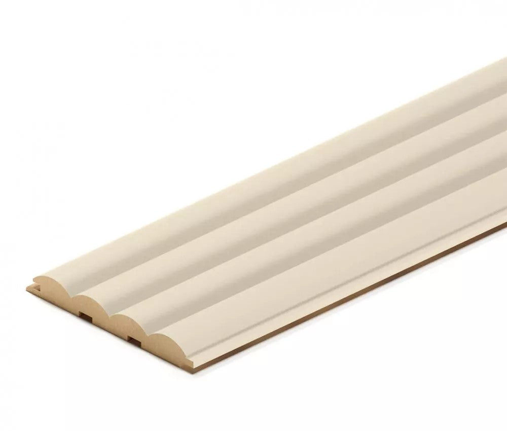 Doga Onde 3D in MDF colore Palomino mis. 115 x 12 x 2750 mm